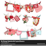My Vintage Valentine 02 Layered Banners