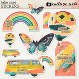 Take Care Stickers