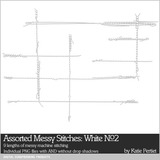 Assorted Messy Stitches White 02