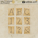 Torn & Tattered AlphaSet