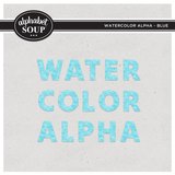 Watercolor Alpha - Blue