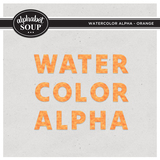 Watercolor Alpha - Orange