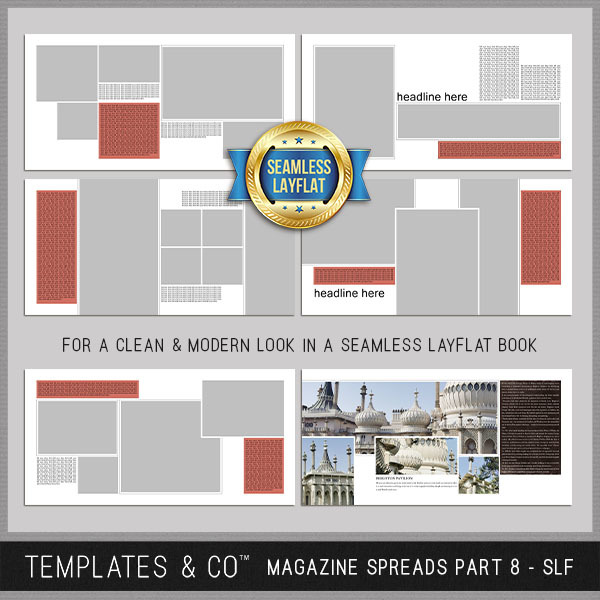 Magazine Spreads Part 8 - SLF Digital Art - Digital Scrapbooking Kits
