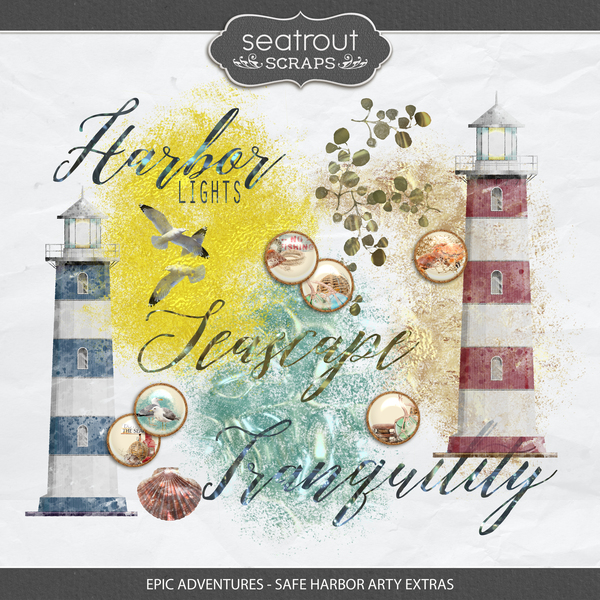 Epic Adventures - Safe Harbor Artsy Extras Digital Art - Digital Scrapbooking Kits
