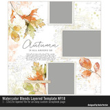 Watercolor Blends Layered Template 18