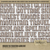 Around the Mountain Word Art