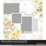 Watercolor Blends Layered Template 19