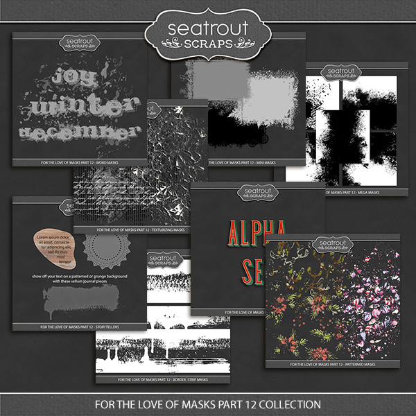 For the Love of Masks - Part 12 Collection Digital Art - Digital Scrapbooking Kits