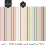 Autumn Color Blends 1 - Solid Canvas Soft Tints