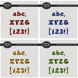 Christmas Ornaments Alpha Bundle