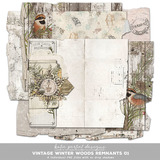 Vintage Winter Woods Scrapbooking Bundle