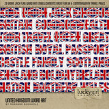 United Kingdom Word Art