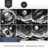 Watercolor Toolbox - Sensational Skies Bundle