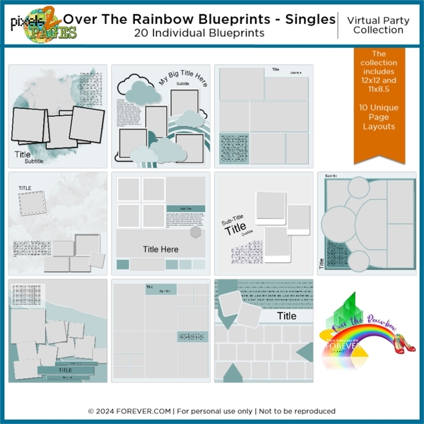 Over The Rainbow Blueprints - Singles