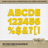 Toys Stack It Brick Yellow Alpha Set