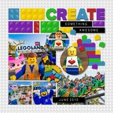 Toys Stack It Brick Purple Alpha Set