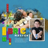 Toys Stack It Brick Green Alpha Set