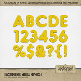 Toys Magnetic Yellow Alpha Set