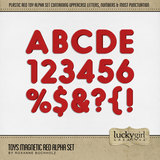 Toys Magnetic Red Alpha Set