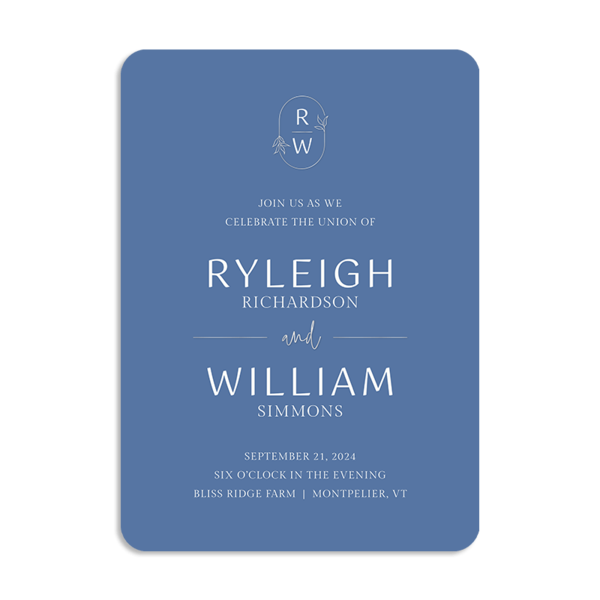 Elegant Monogram Wedding Invitation | Photo Card | FOREVER.com