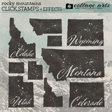 Rocky Mountains Click.Stamps - Effects