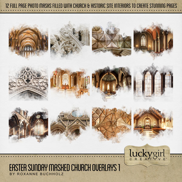 Easter Sunday Masked Overlays Bundle | Digital Art