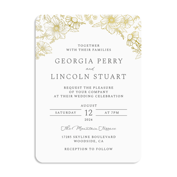 Elegant Floral Wedding Invitation | Photo Card | FOREVER.com