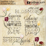 Timeless Tulips Scrap.Words