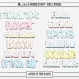 Tell Me A Spring Story - Title Words