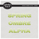 Spring Ombre Alpha - Green