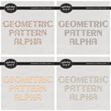 Geometric Pattern Alpha Bundle