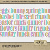 Easter in Spring Word Art