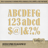 Easter in Spring Yellow Alpha Set