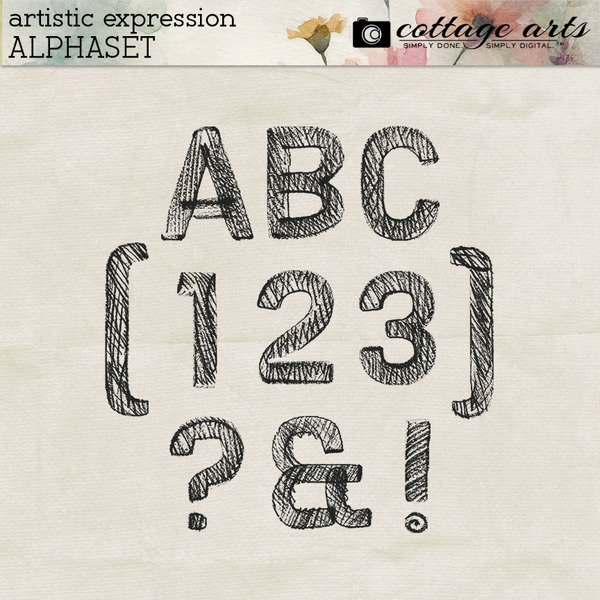 Artistic Expression AlphaSet Digital Art