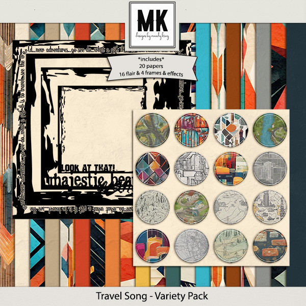 Travel Song - Variety Pack Digital Art - Digital Scrapbooking Kits