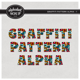 Graffiti Pattern Alpha - 1
