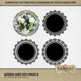 Wedding White Easy Masks 8