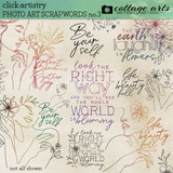 Click.Artistry Photo Art Scrap.Words 3