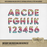 Birthday Girlfriend Balloon Alpha Set