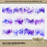 Edge to Edge Watercolor Purple