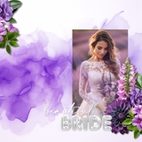 Edge to Edge Watercolor Purple