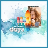 Edge to Edge Watercolor Teal