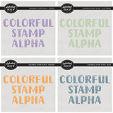 Colorful Stamp Alpha Bundle