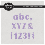 Colorful Stamp Alpha - Purple