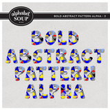Bold Abstract Pattern Alpha - 3