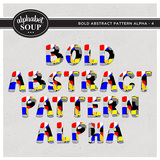 Bold Abstract Pattern Alpha - 4