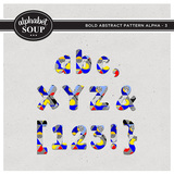 Bold Abstract Pattern Alpha - 3