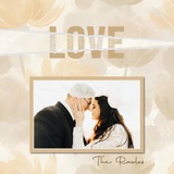 Watercolored Brown & Cream