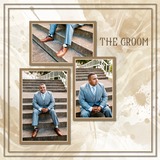 Watercolored Brown & Cream