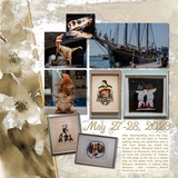 Watercolored Brown & Cream